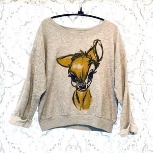 Sassy Bambi > Cropped Crew Sweatshirt